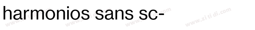 harmonios sans sc字体转换